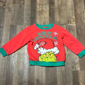 The Grinch Dr. Seuss Sweatshirt Kids 4T Merry Grinchmas Christmas holidays funny